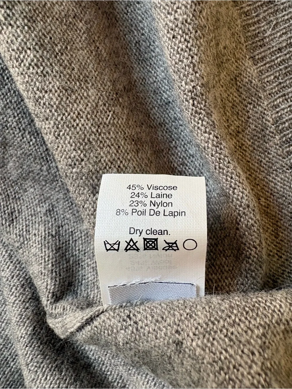J. Crew Wool Blend Gray Arrow Sweater.  Size L